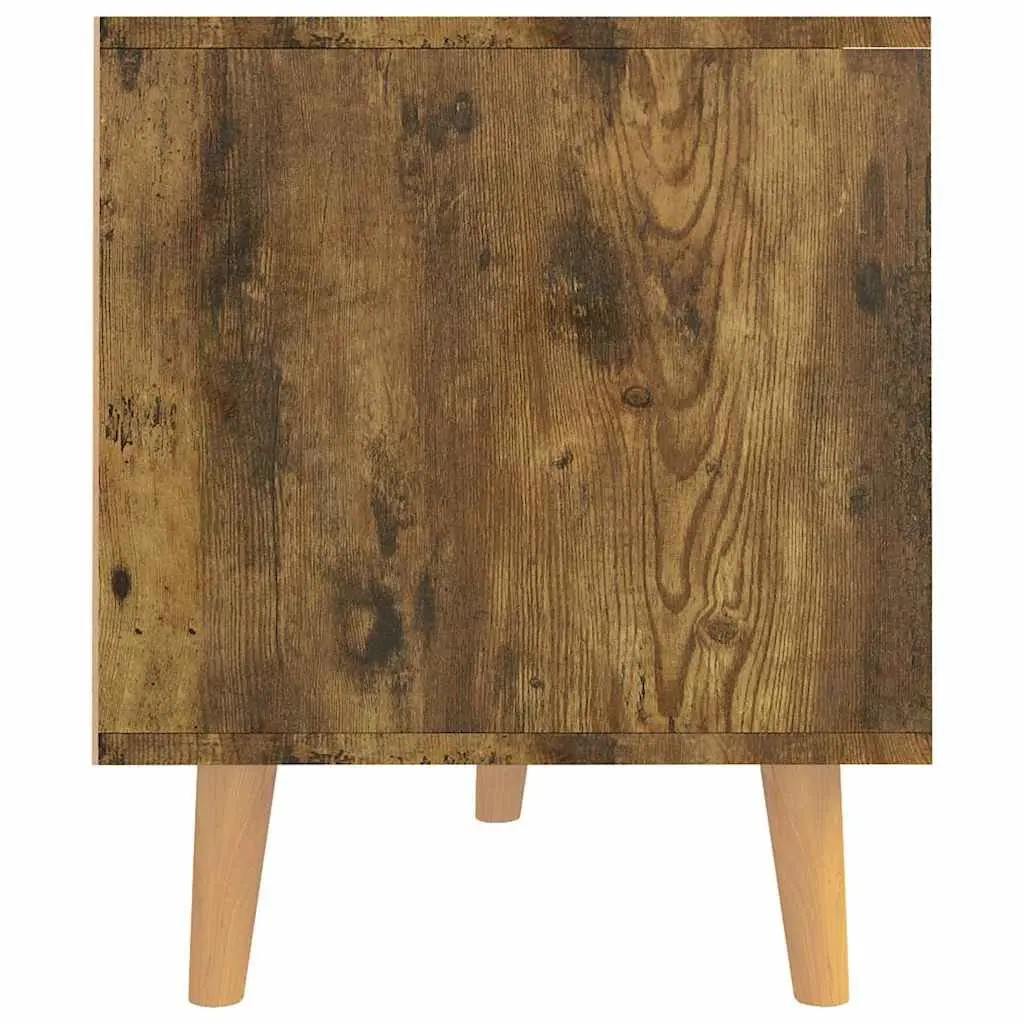 TV Cabinet Brown Engineered Wood Living Room Storage Stand Display Unit 90W x 40D x 48.5H cm