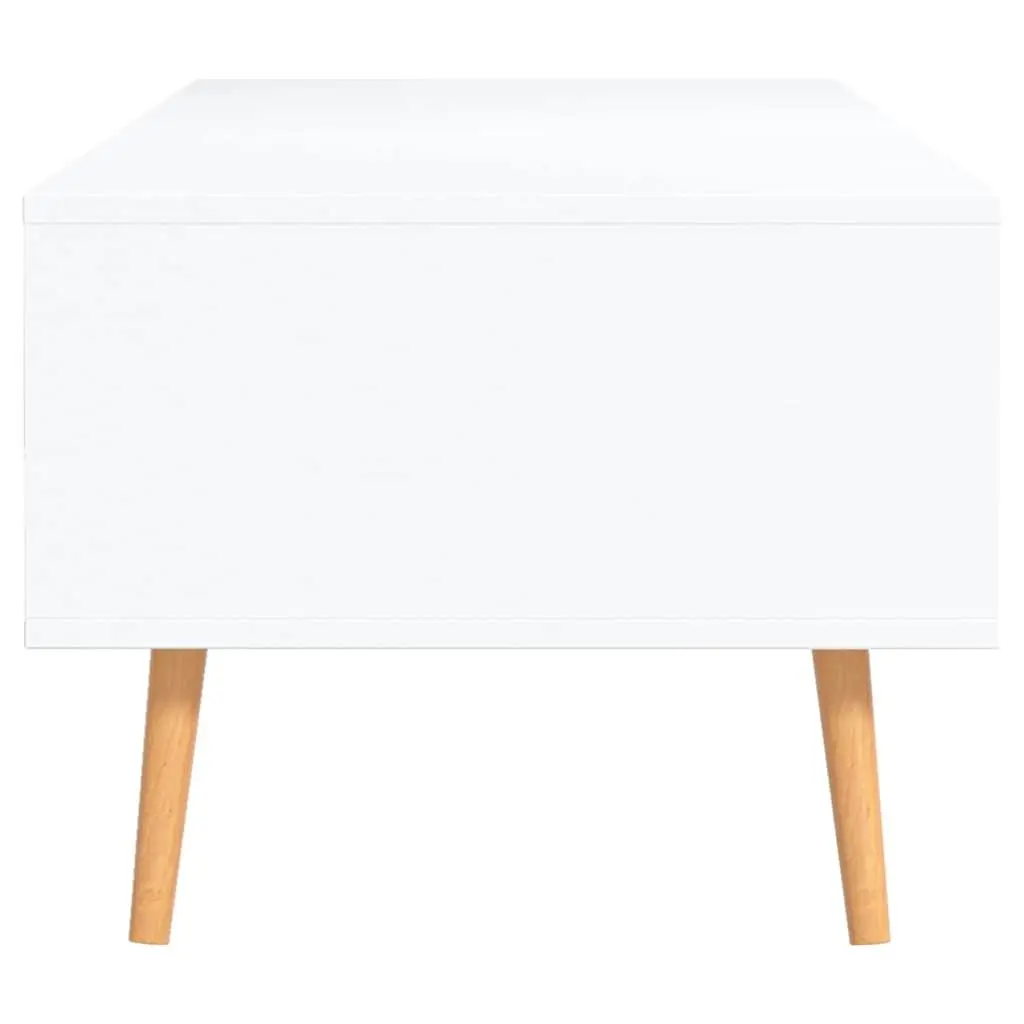 White Engineered Wood Coffee Table for Living Rooms