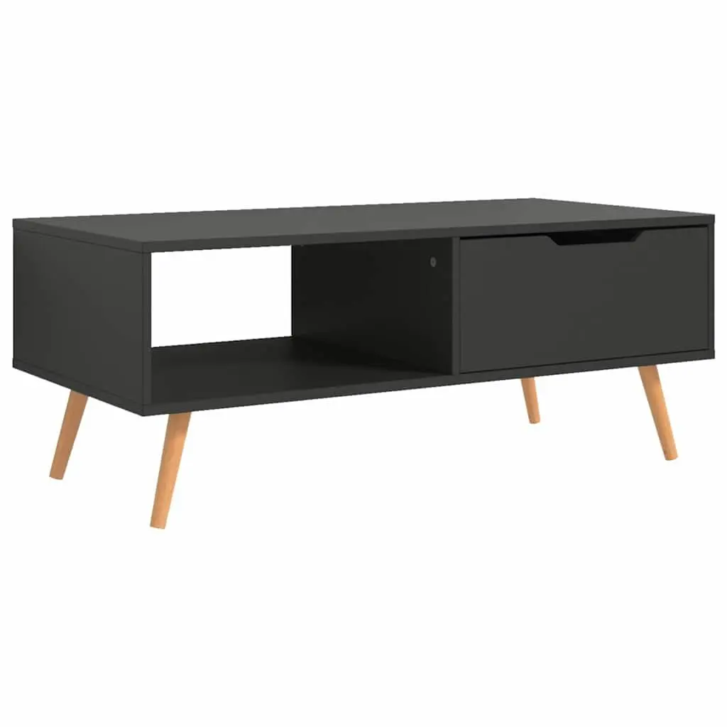 Grey Engineered Wood Coffee Table 100x49.5x43cm