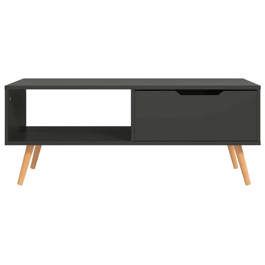 Grey Engineered Wood Coffee Table 100x49.5x43cm
