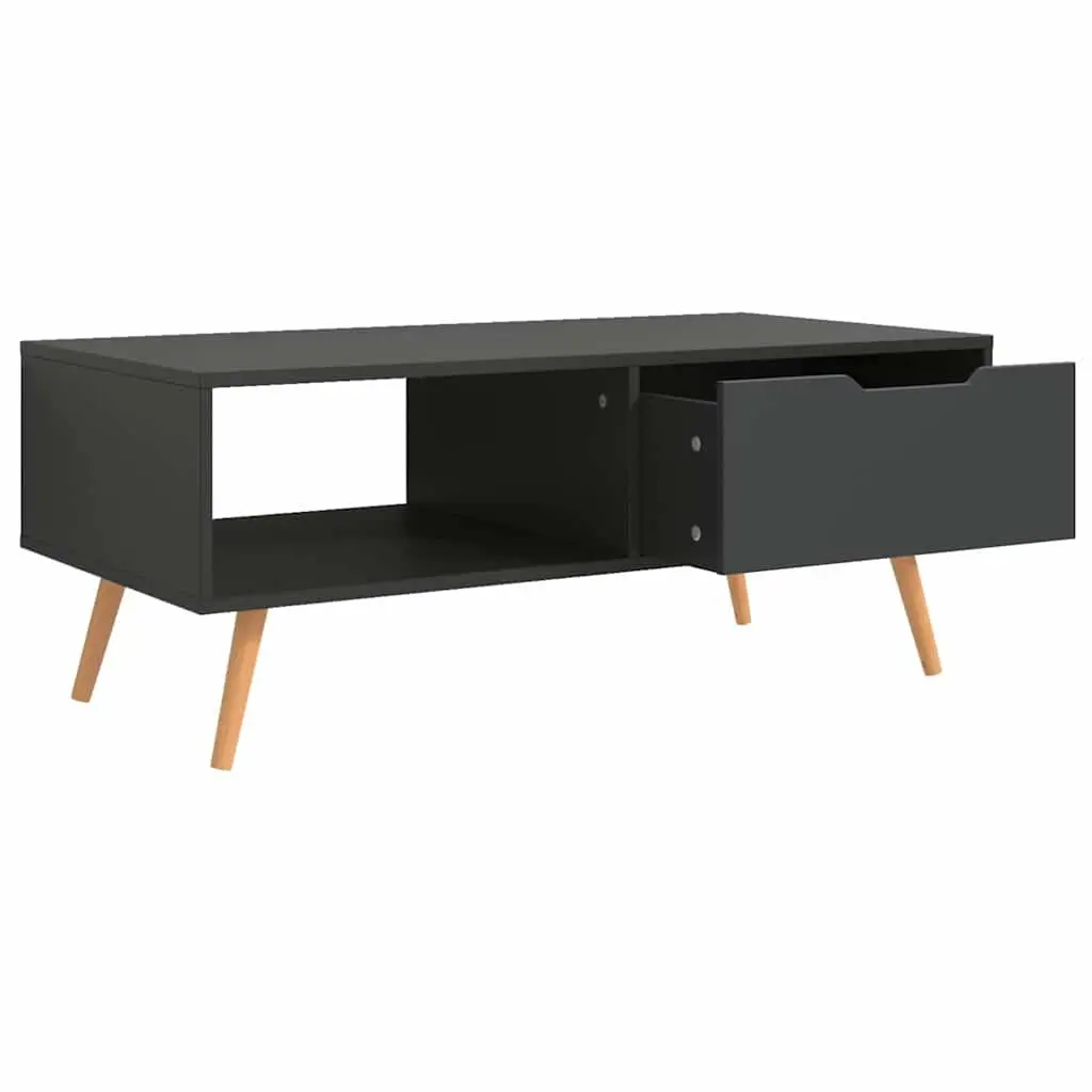 Grey Engineered Wood Coffee Table 100x49.5x43cm