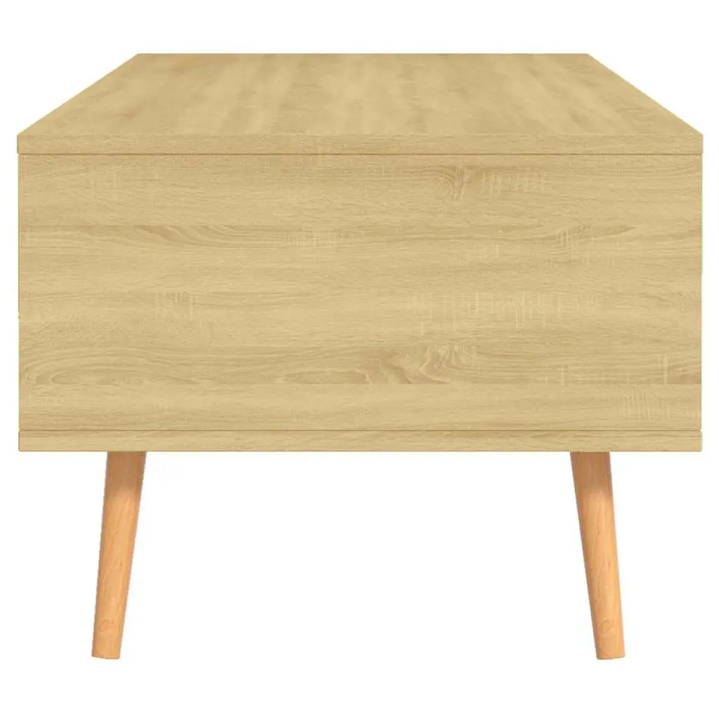 Coffee Table Brown Engineered Wood Living Room Accent Table