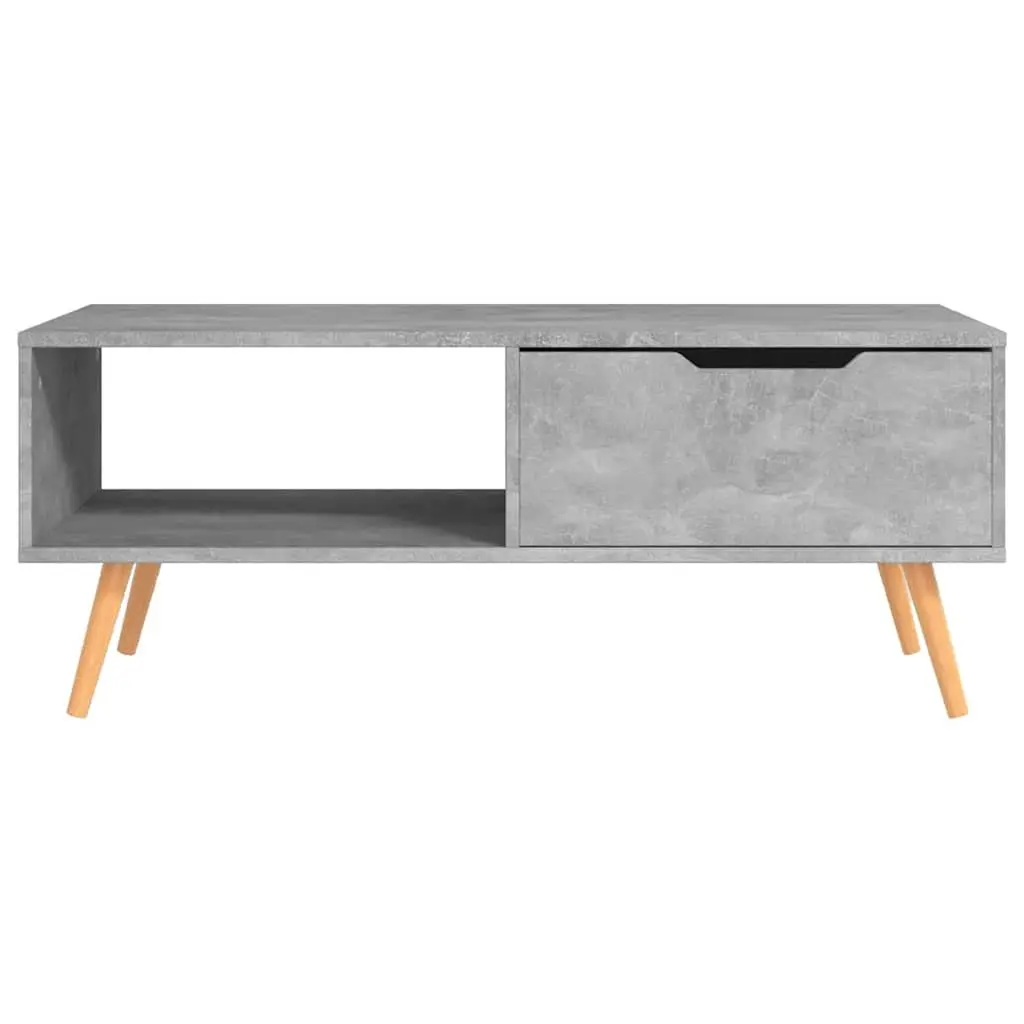 Coffee Table Grey Engineered Wood Living Room Furniture Accent Side Table Decor
