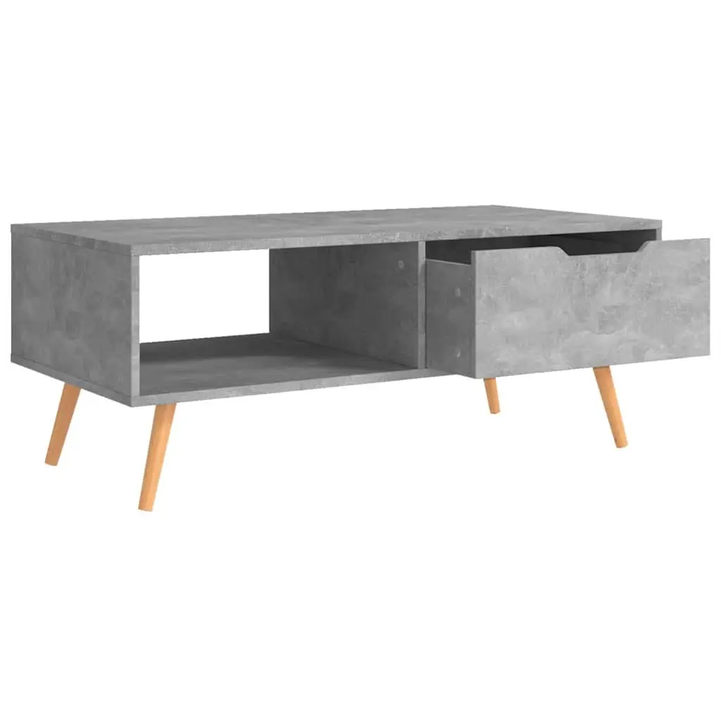 Coffee Table Grey Engineered Wood Living Room Furniture Accent Side Table Decor