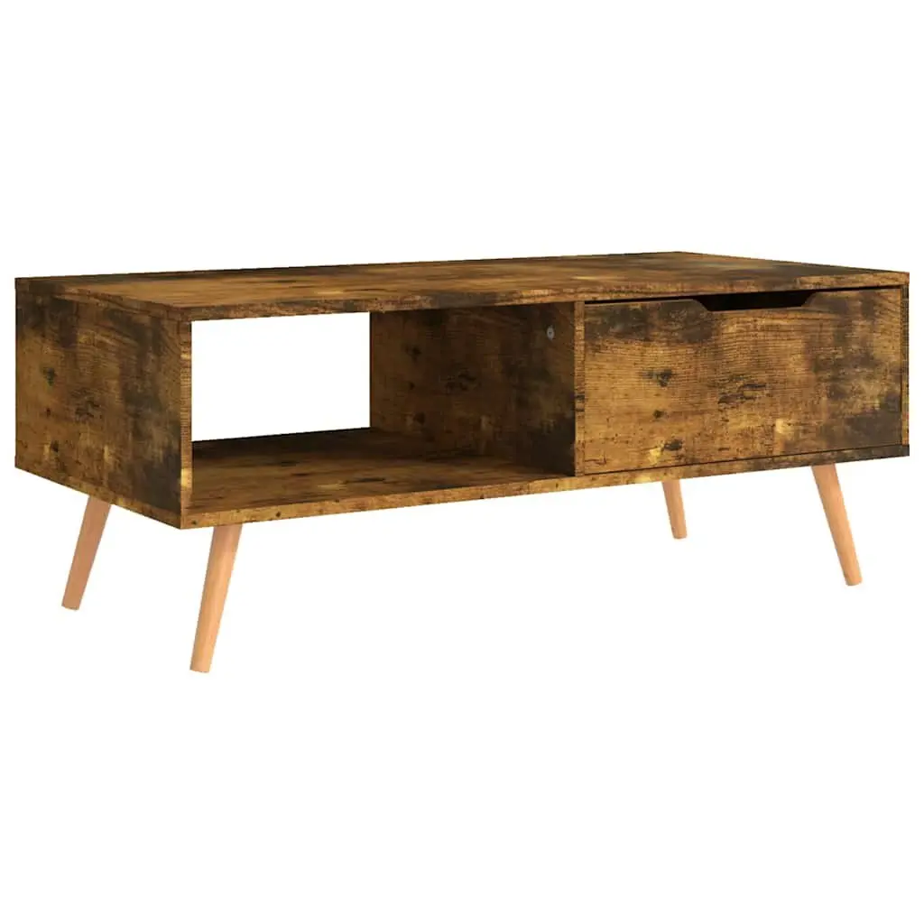 Coffee Table Brown Engineered Wood Living Room Accent Furniture