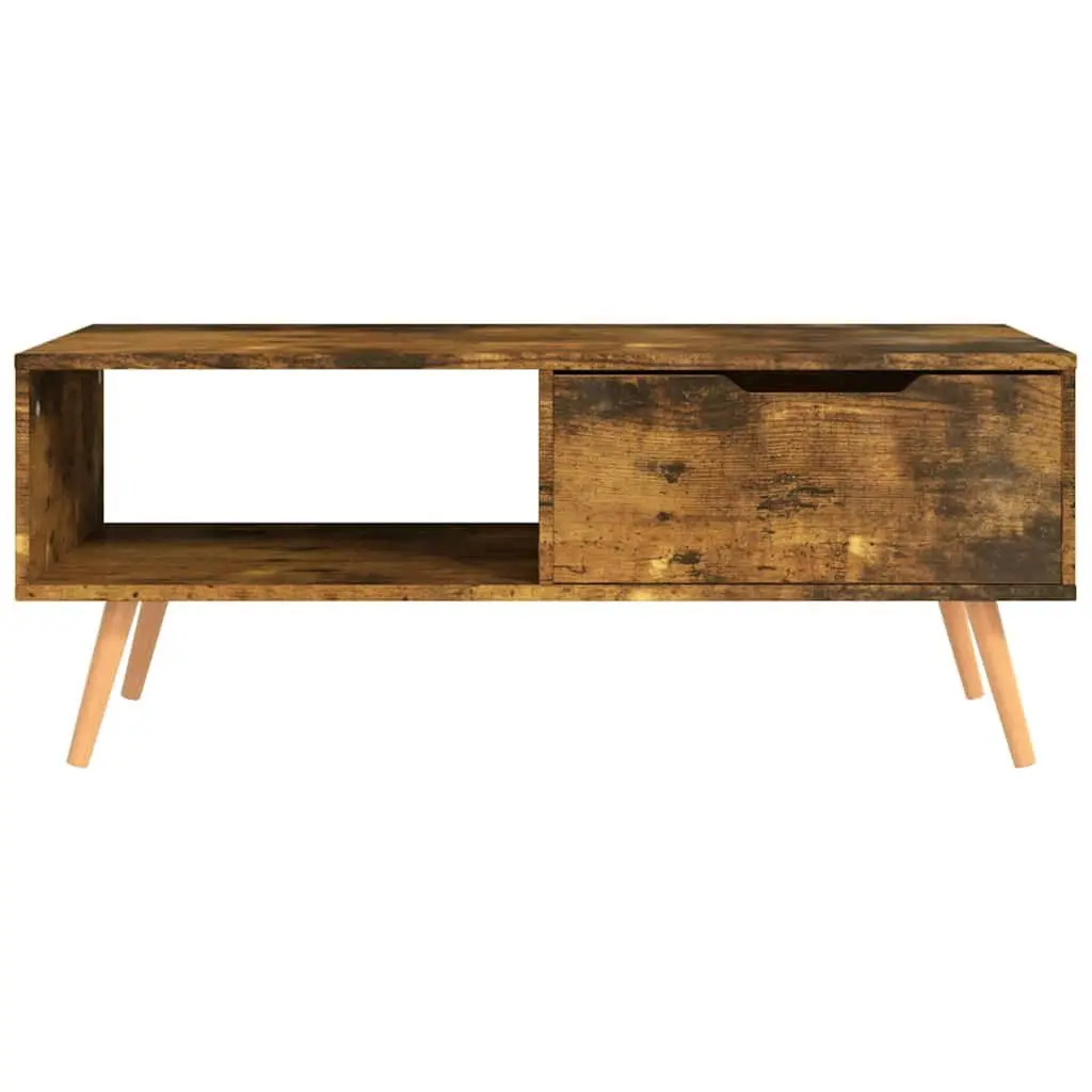 Coffee Table Brown Engineered Wood Living Room Accent Furniture