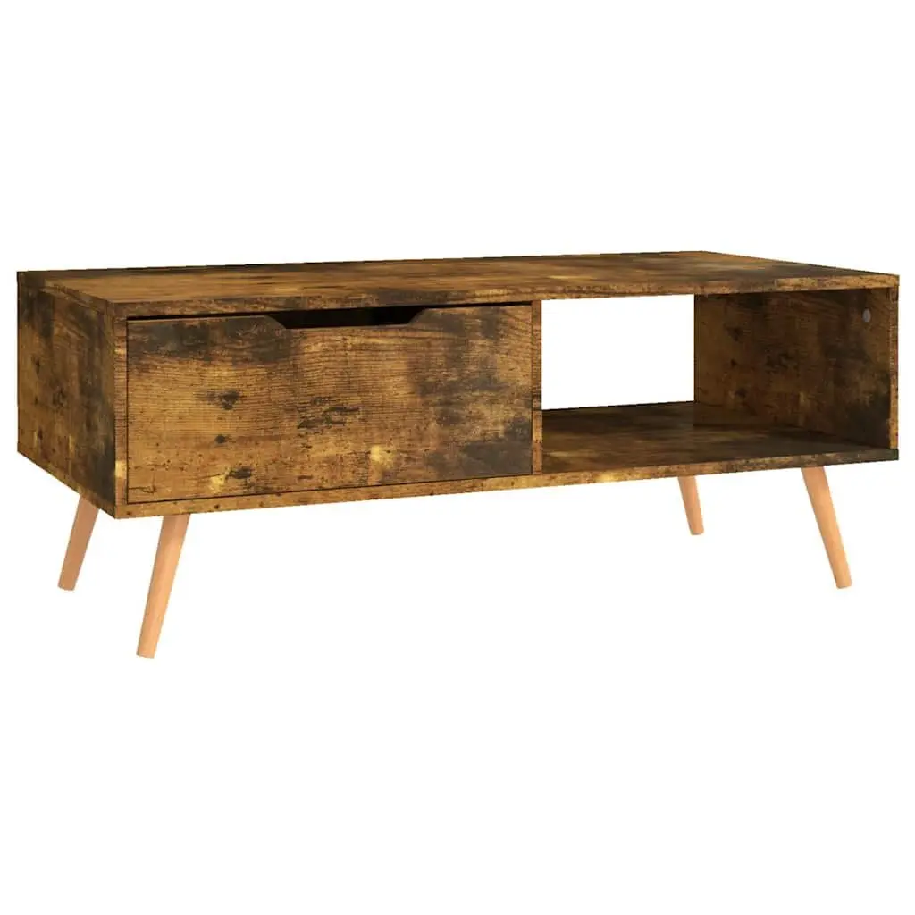 Coffee Table Brown Engineered Wood Living Room Accent Furniture