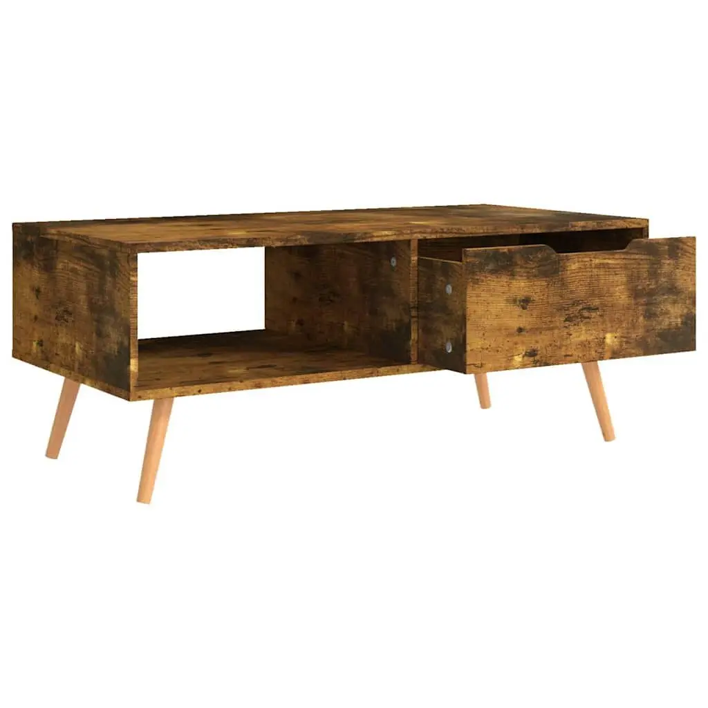 Coffee Table Brown Engineered Wood Living Room Accent Furniture