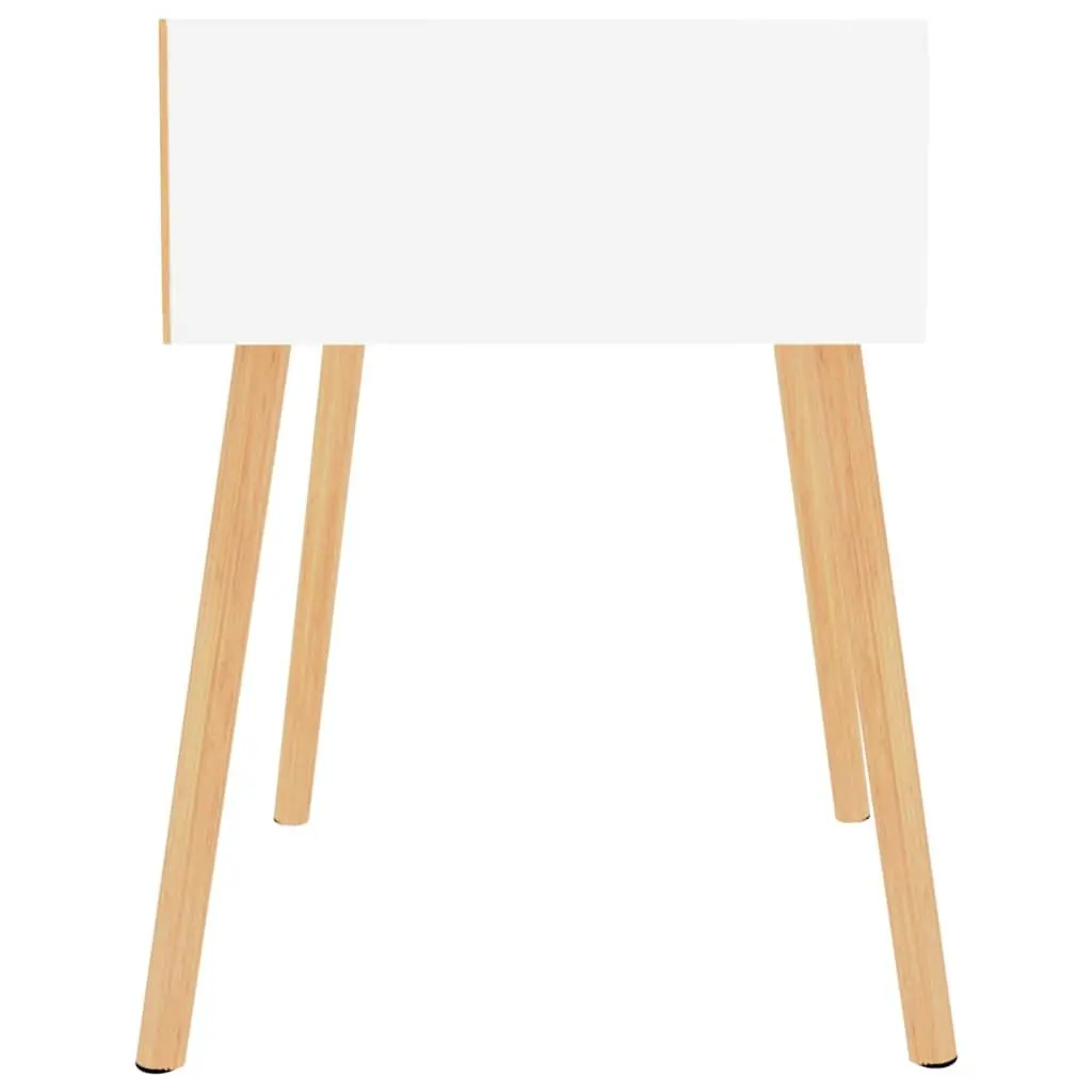 Bedside Cabinet White 40x40x56cm Engineered Wood Nightstand
