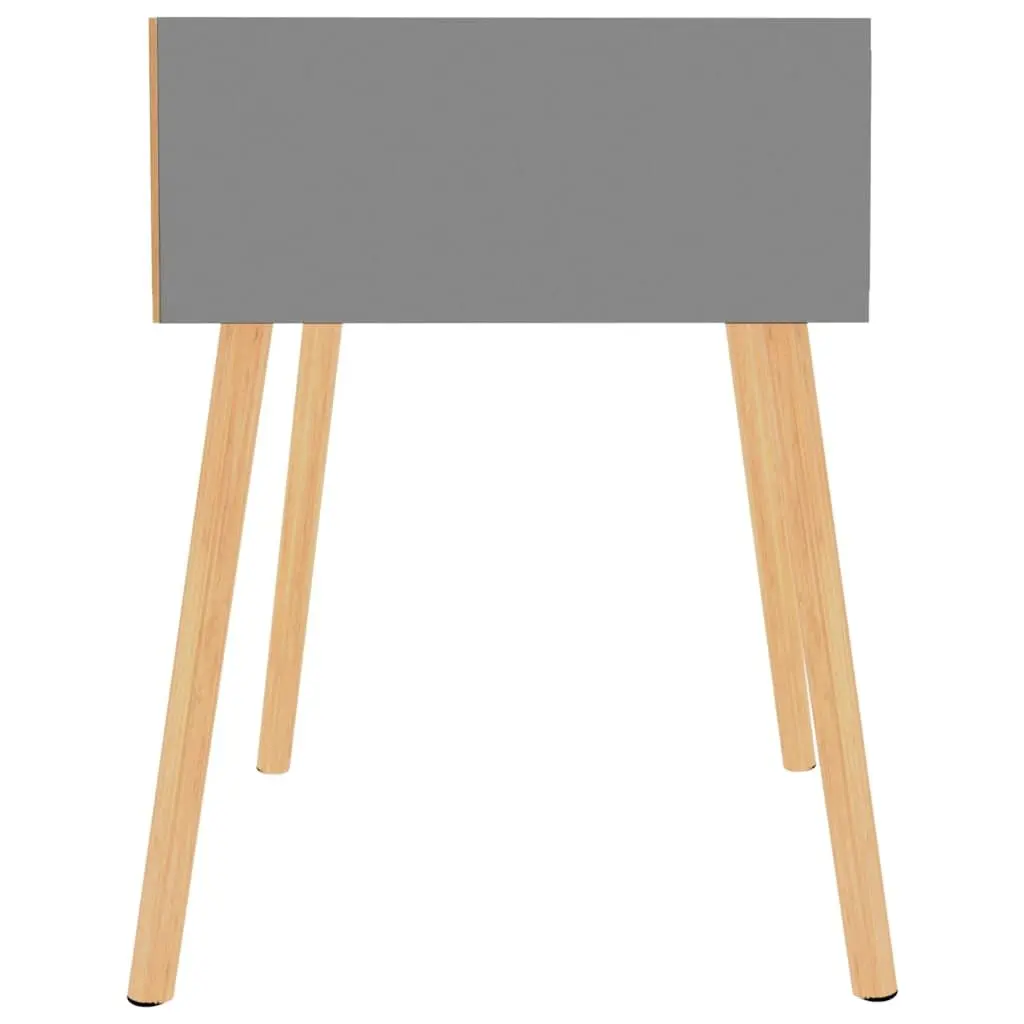 Bedside Cabinets Grey 40x40x56 cm Engineered Wood Storage Nightstand Side Table Drawer