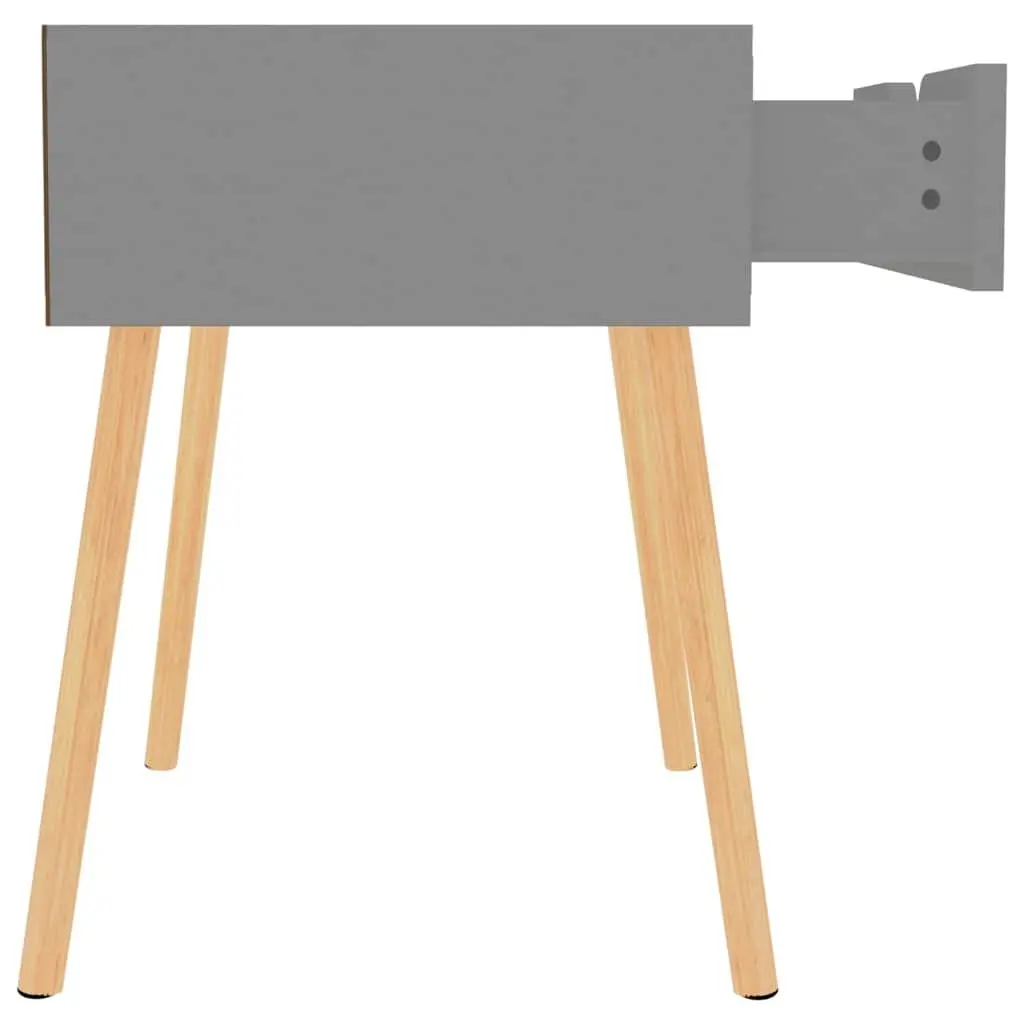 Bedside Cabinets Grey 40x40x56 cm Engineered Wood Storage Nightstand Side Table Drawer