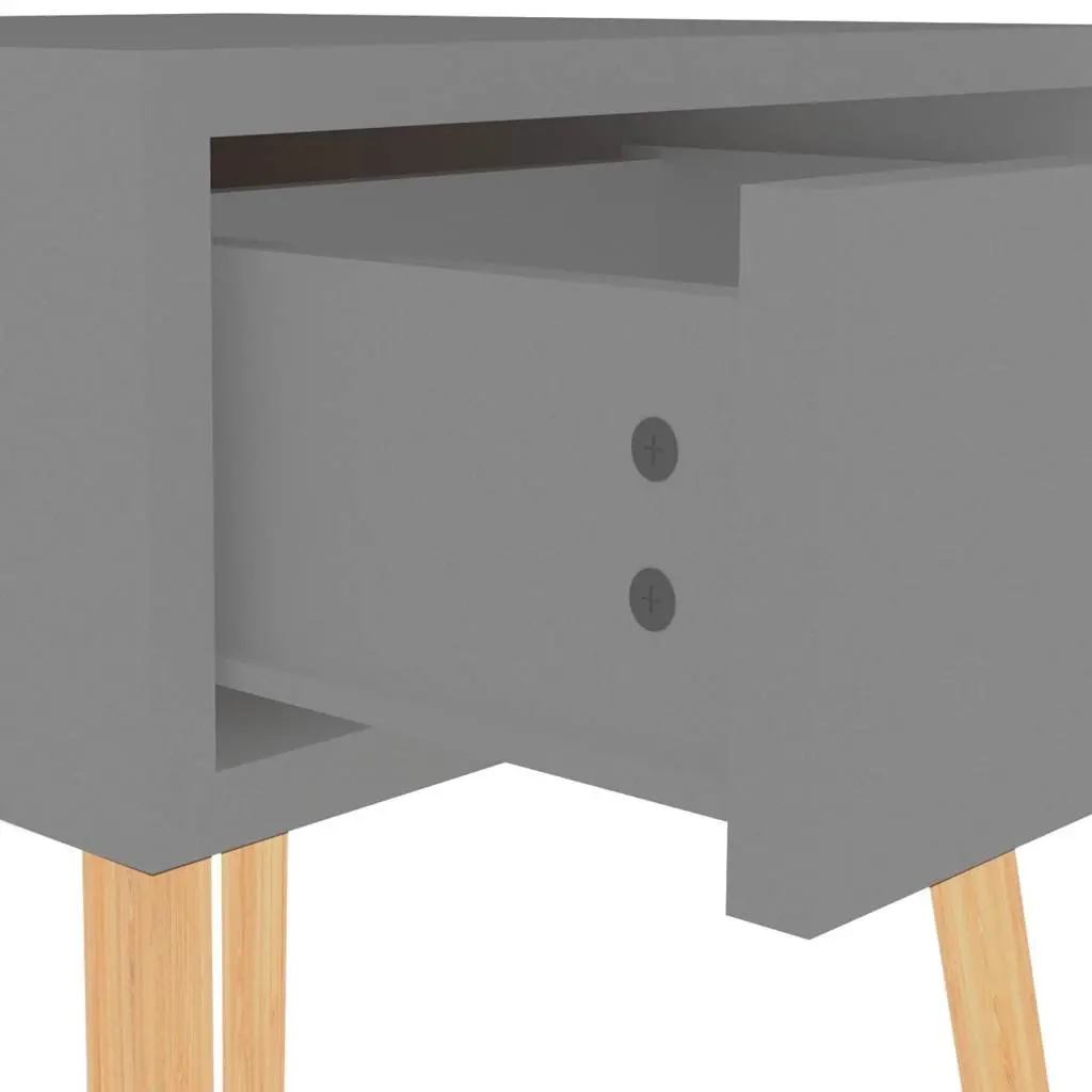 Bedside Cabinets Grey 40x40x56 cm Engineered Wood Storage Nightstand Side Table Drawer