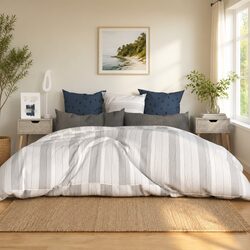Grey Bedside Cabinets Set of 2 40x40x56 cm