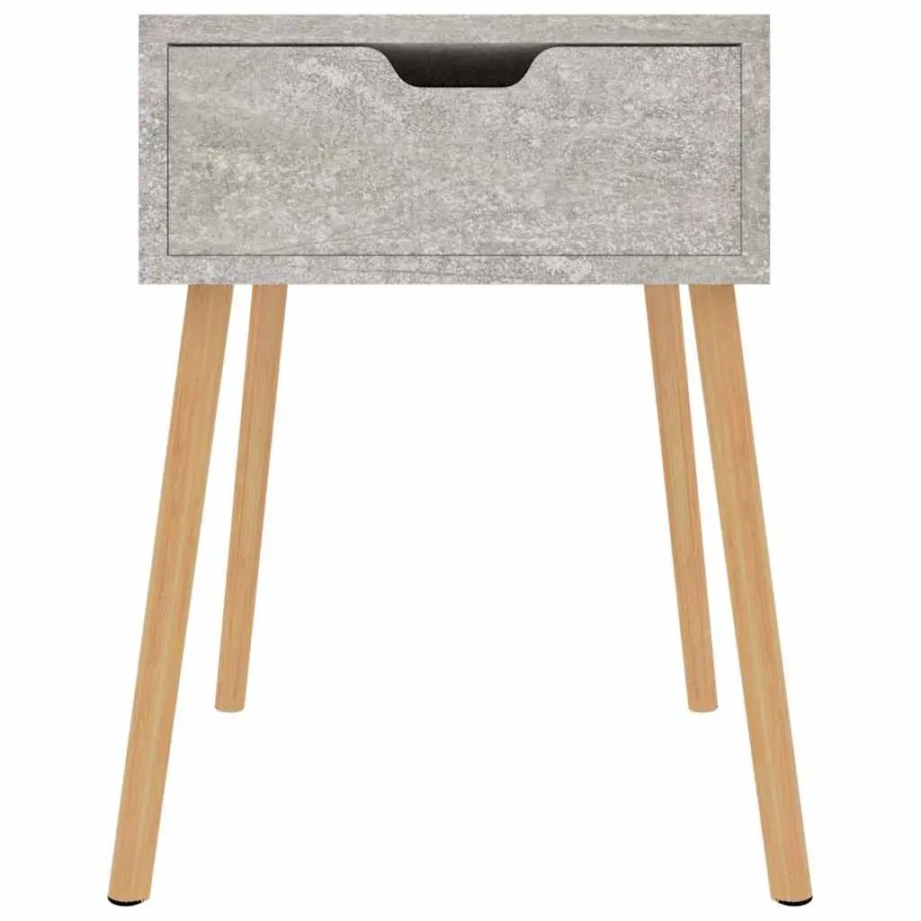 Bedside Cabinets Grey 40x40x56 cm Engineered Wood Nightstand