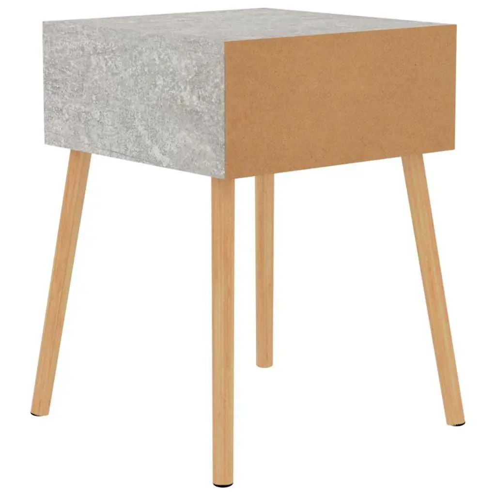 Bedside Cabinets Grey 40x40x56 cm Engineered Wood Nightstand