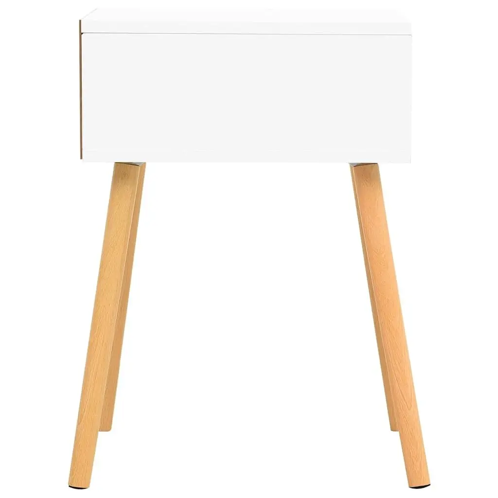 Bedside Cabinets White Sonoma Oak Engineered Wood Nightstands 2 Piece
