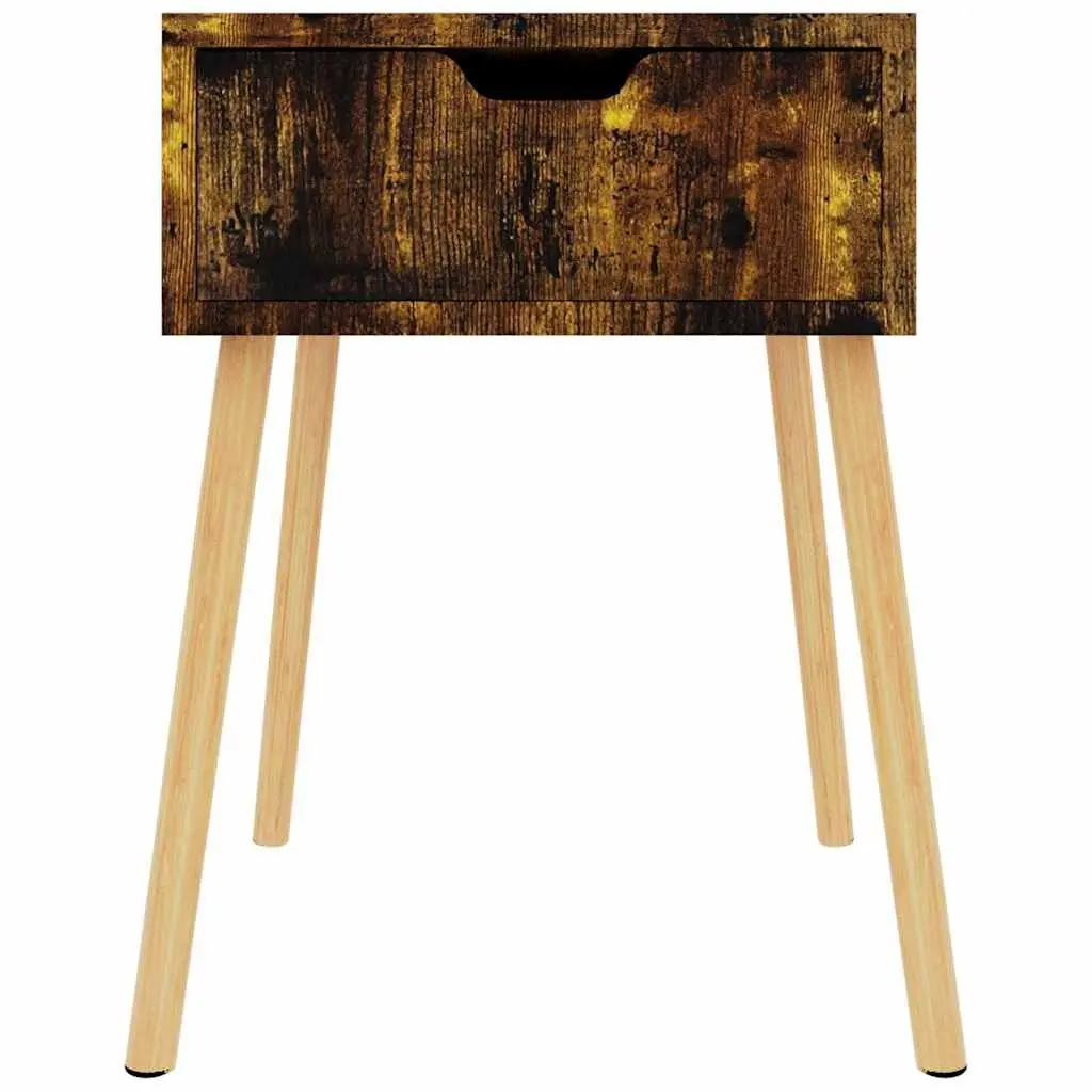 Bedside Cabinet Brown 40x40x56 cm Engineered Wood Side Table Storage Drawer