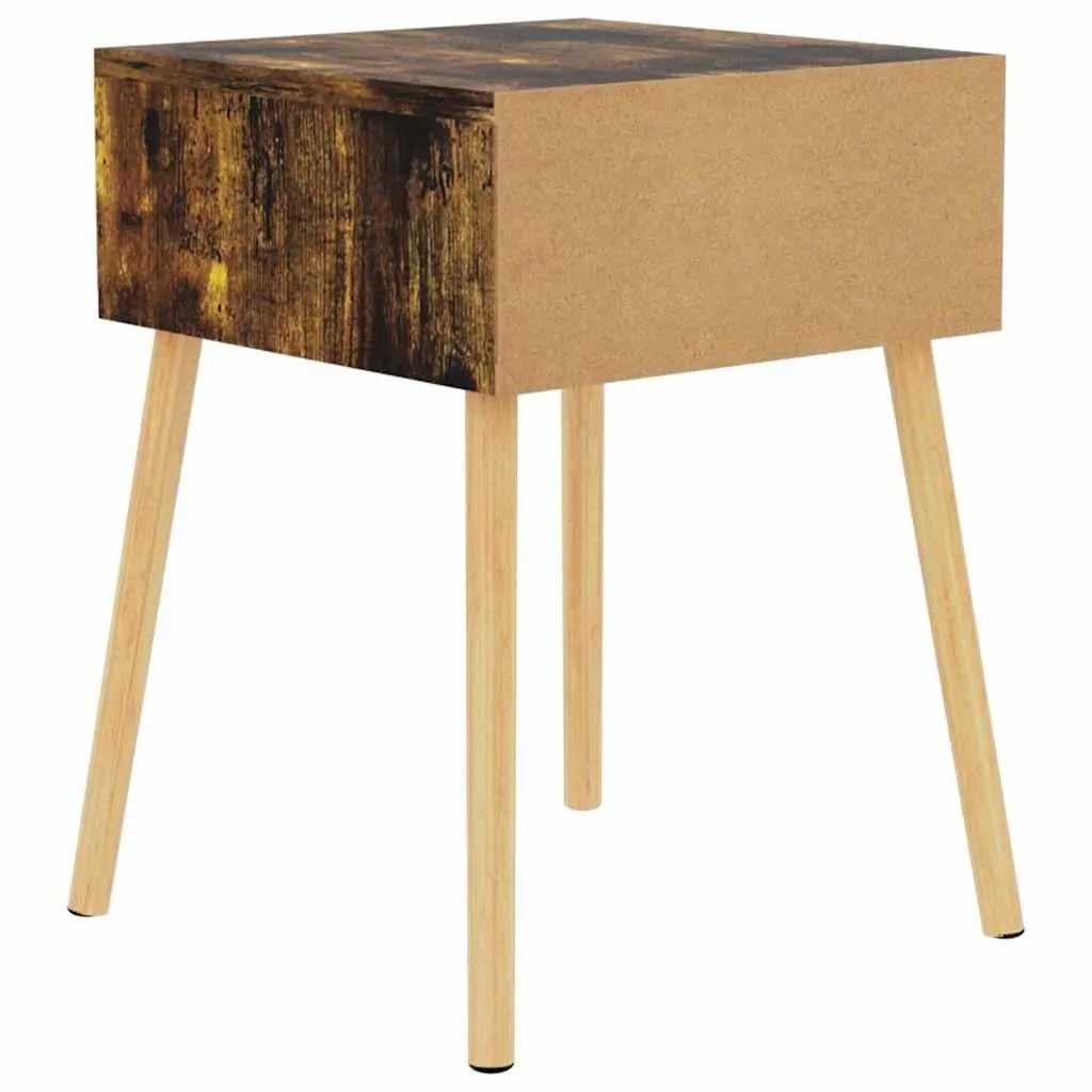 Bedside Cabinet Brown 40x40x56 cm Engineered Wood Side Table Storage Drawer