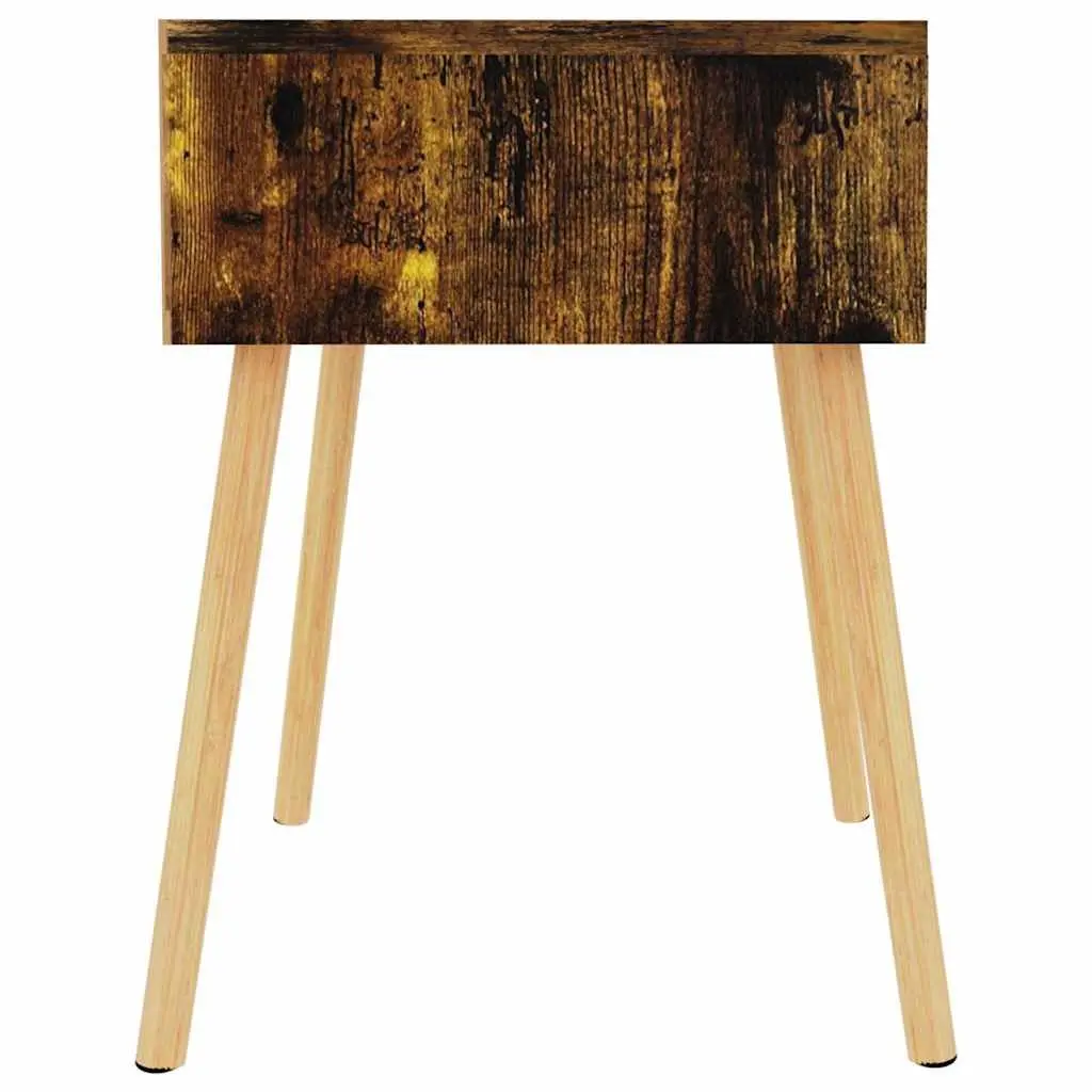 Bedside Cabinet Brown 40x40x56 cm Engineered Wood Side Table Storage Drawer