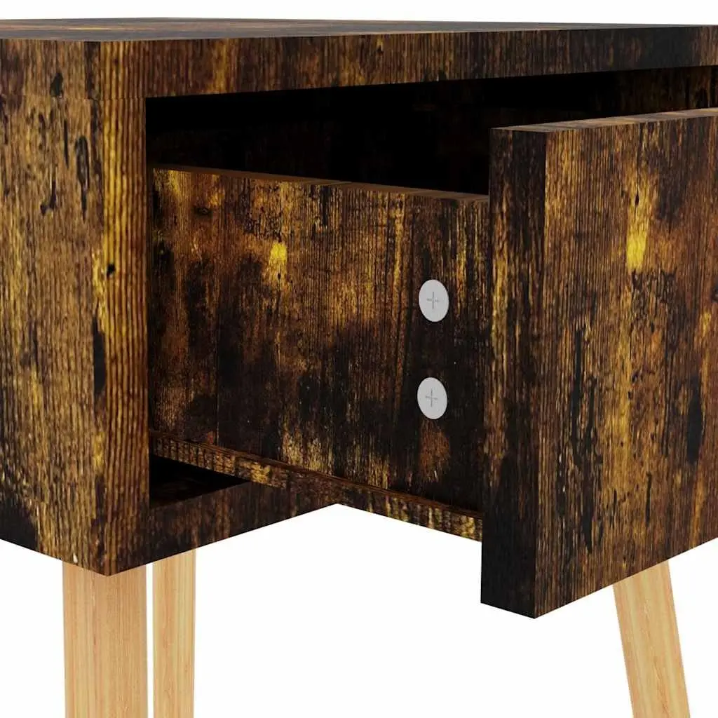Bedside Cabinet Brown 40x40x56 cm Engineered Wood Side Table Storage Drawer