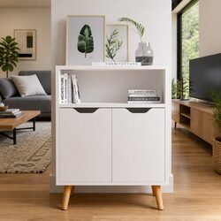 Elegant White Sideboard Storage Cabinet for Your Living Room