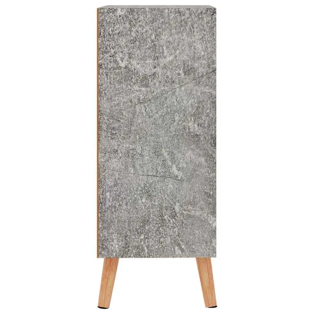 Sideboard Storage Cabinet Grey Engineered Wood 60W x 30D x 72H cm Living Room Cupboard Buffet