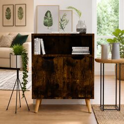 Elegant Brown Engineered Wood Sideboard Storage Cabinet