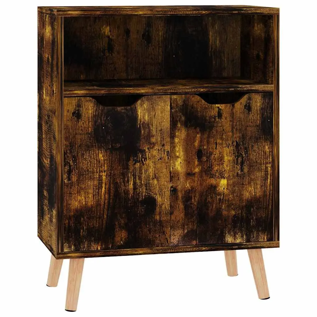 Sideboard Storage Cabinet Brown Engineered Wood Living Room Furniture