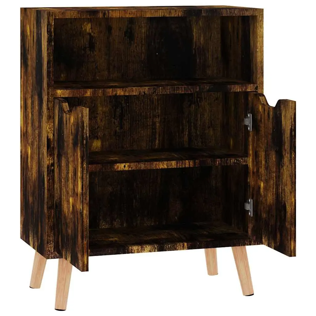 Sideboard Storage Cabinet Brown Engineered Wood Living Room Furniture