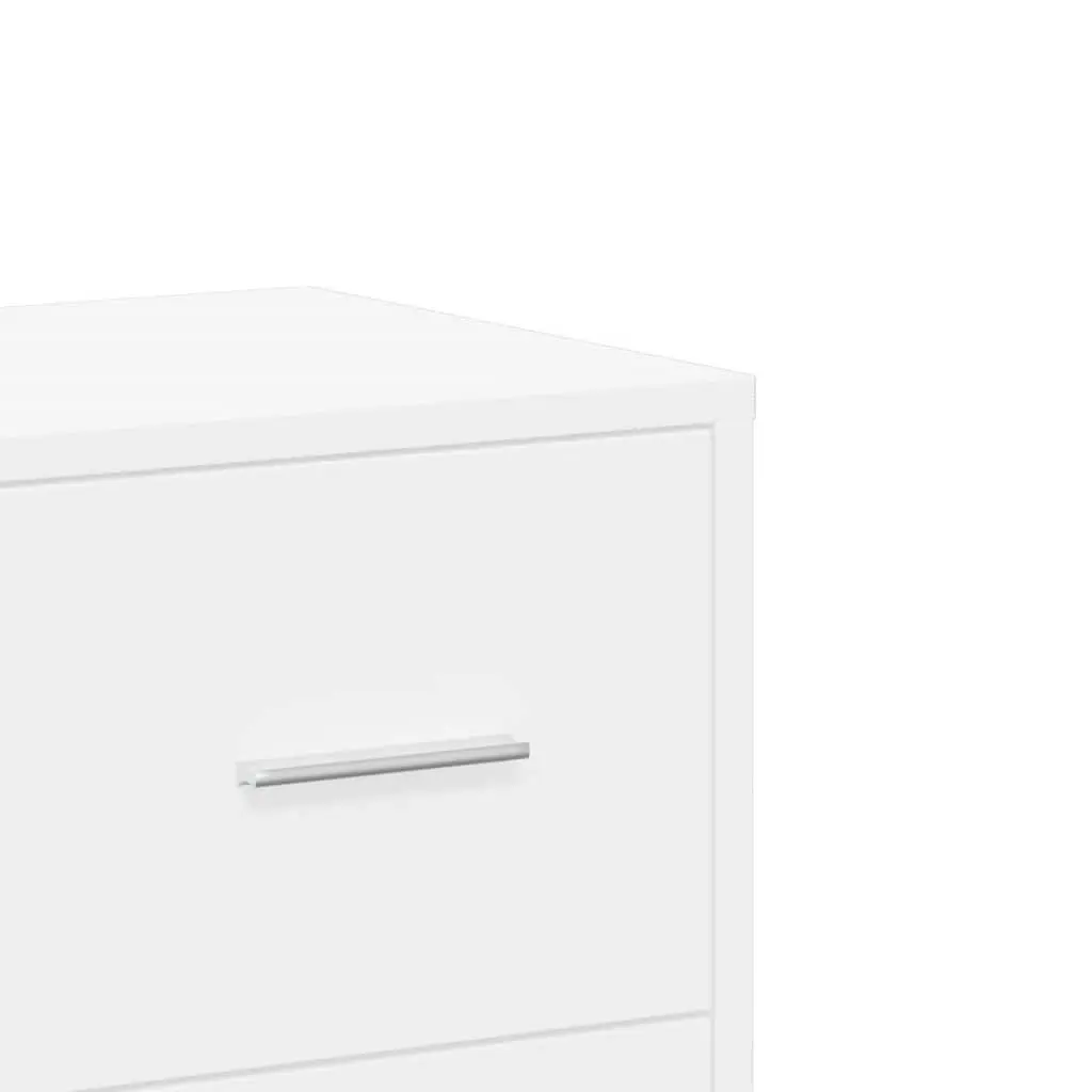 Sideboard Storage Cabinet White 60x31x84 cm Engineered Wood Set of 2
