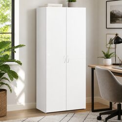 White 4 Compartment File Cabinet for Organized Storage