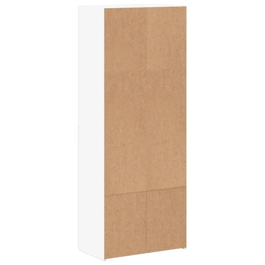 White 4 Compartment File Cabinet for Organized Storage