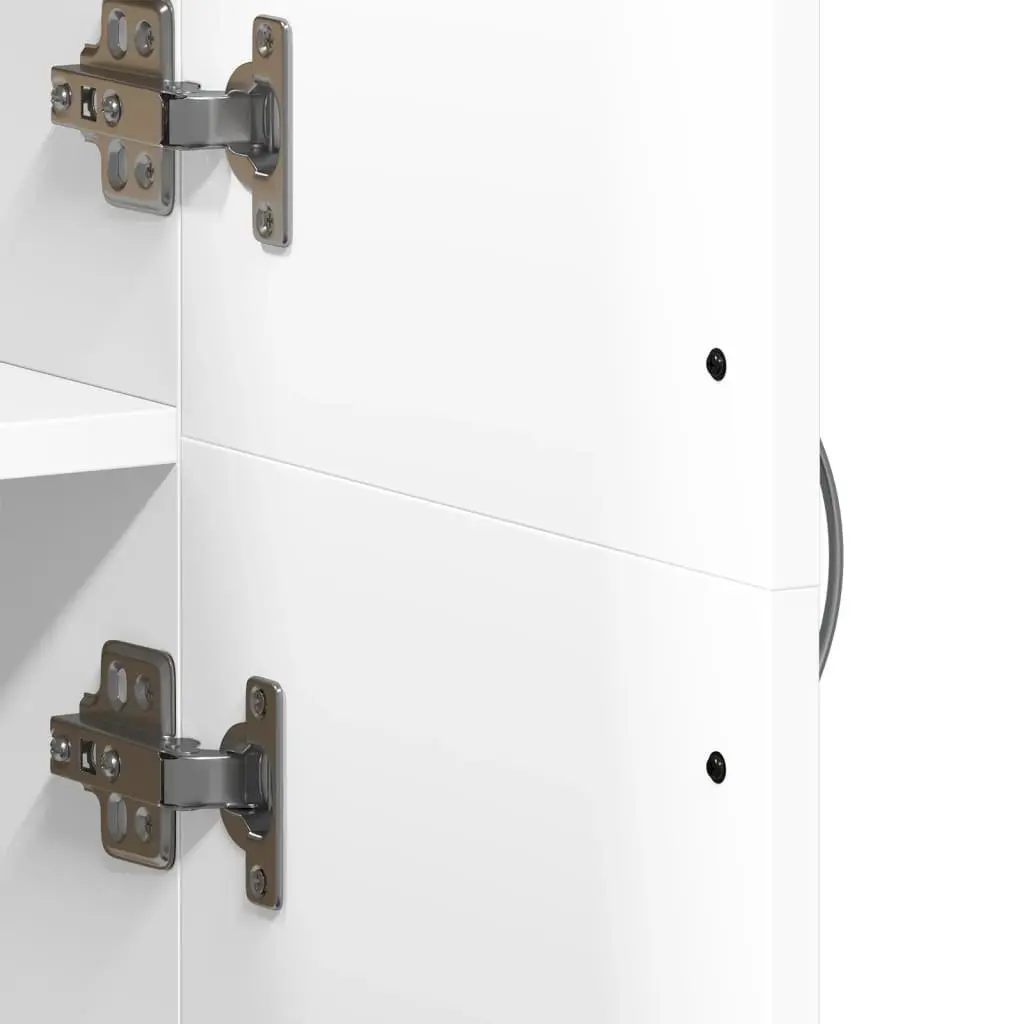 White 4 Compartment File Cabinet for Organized Storage