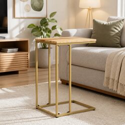 Elegant Brown Wood Side Table for Cozy Spaces
