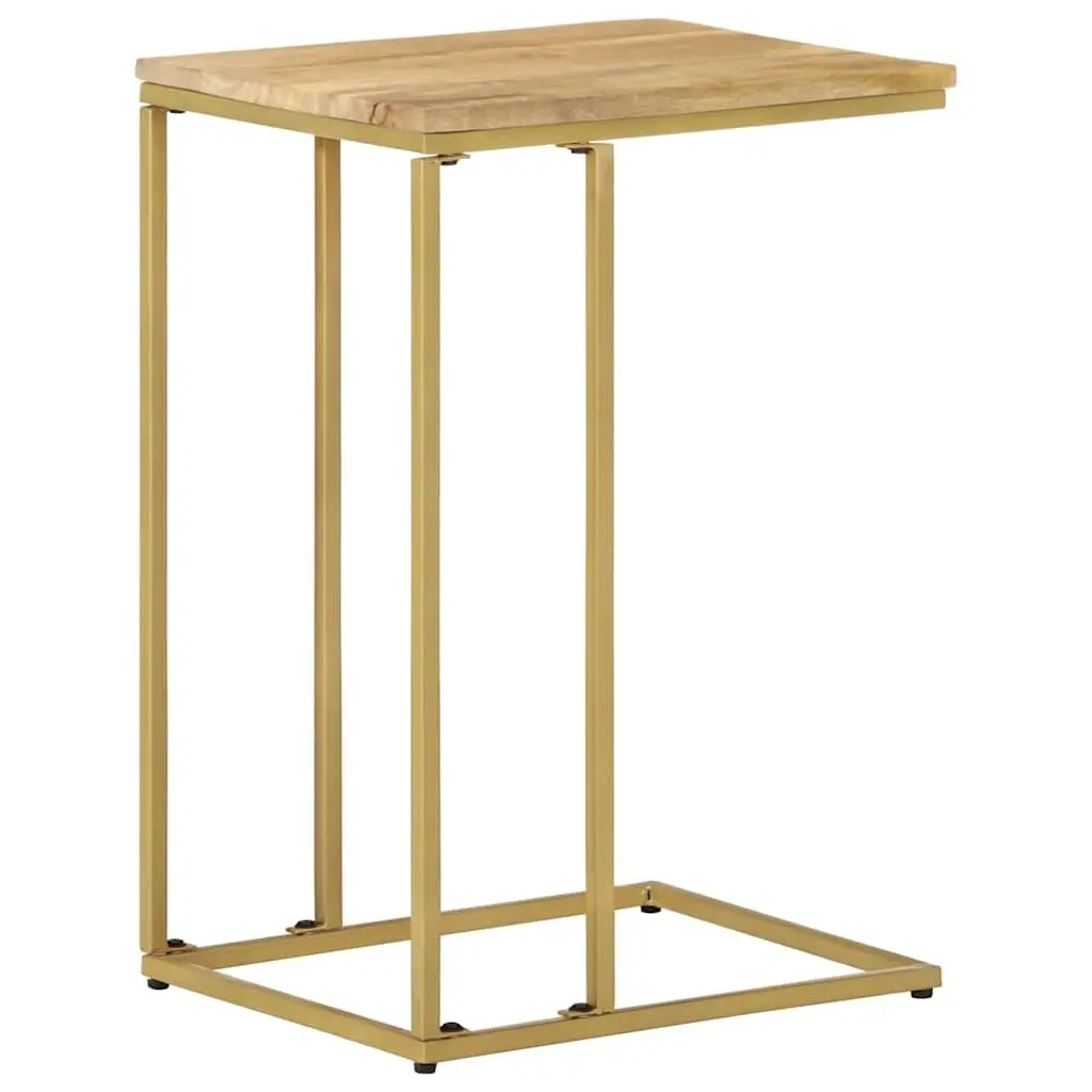 Side Table Brown Natural Finish 35x45x65cm Solid Mango Wood