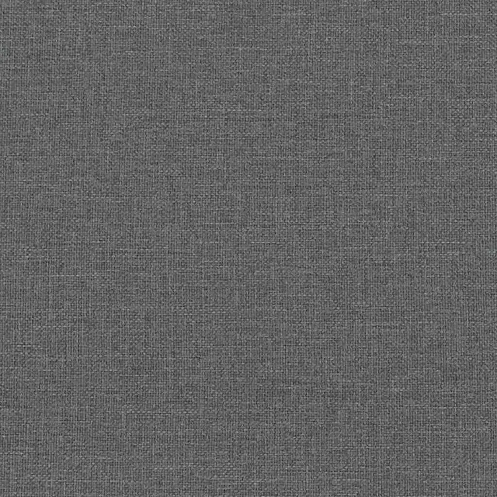 Grey Fabric Armchair with Stool Set