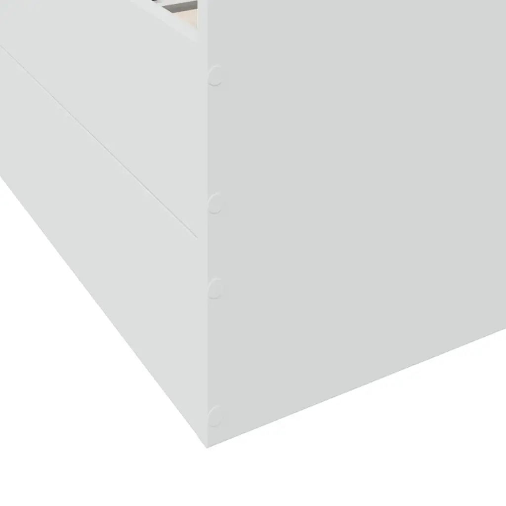 Bed Frame White 90x190 cm Engineered Wood with Storage Drawers