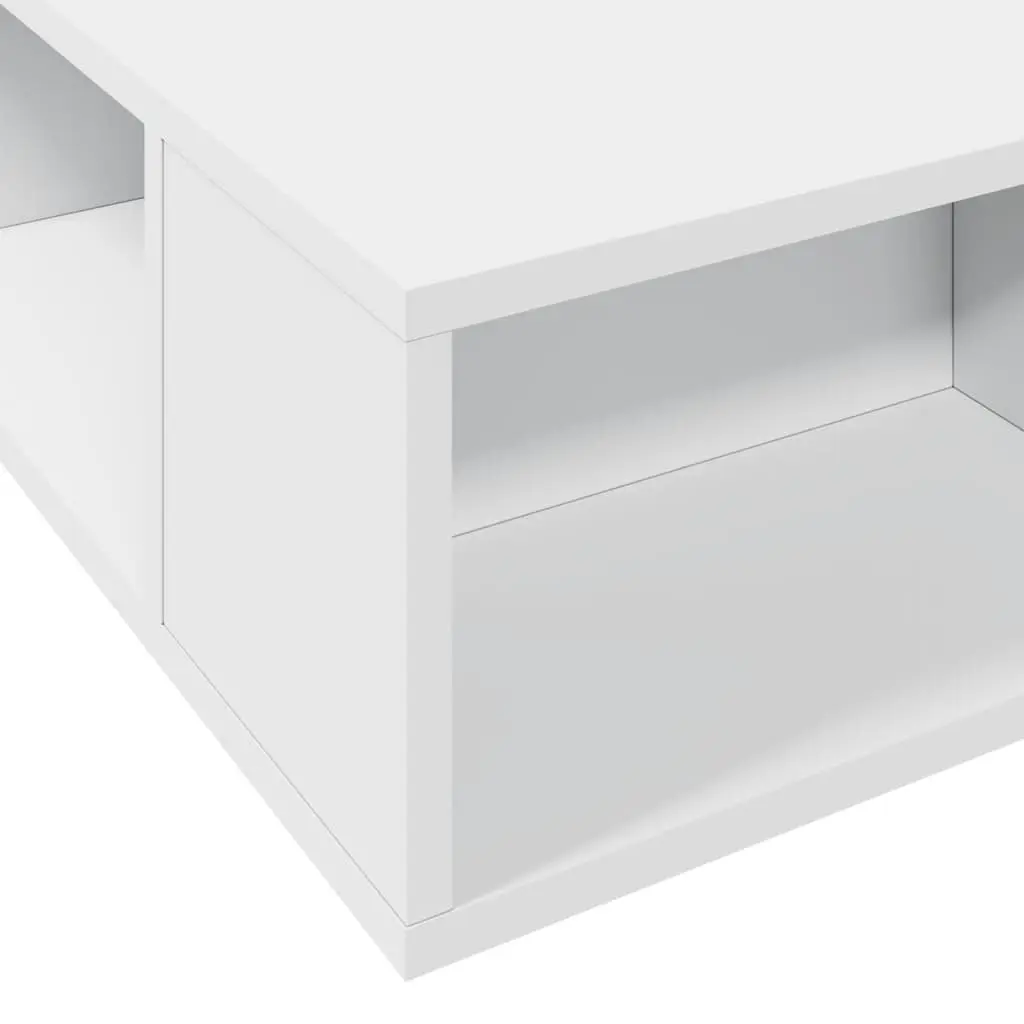 Queen Size Bed Frame 150x200 cm with Storage in White