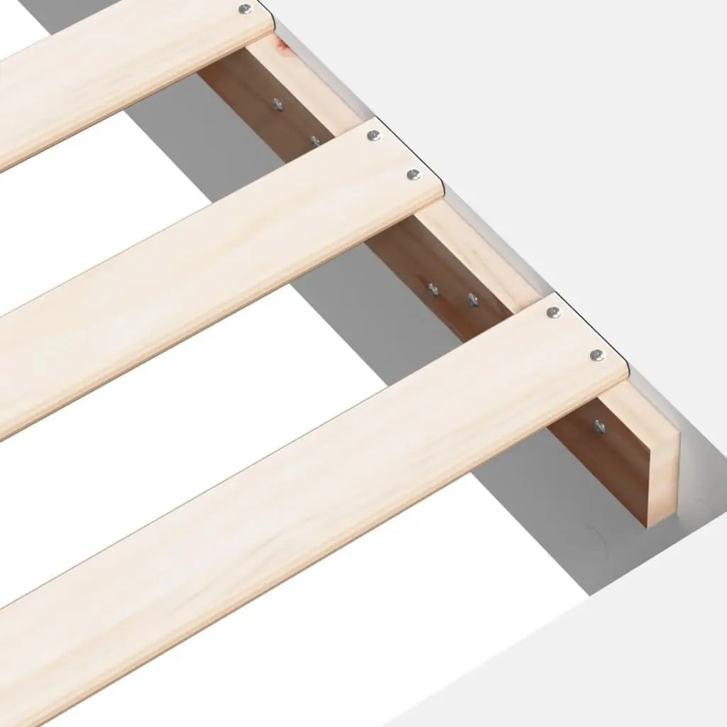 Queen Size Bed Frame 150x200 cm with Storage in White