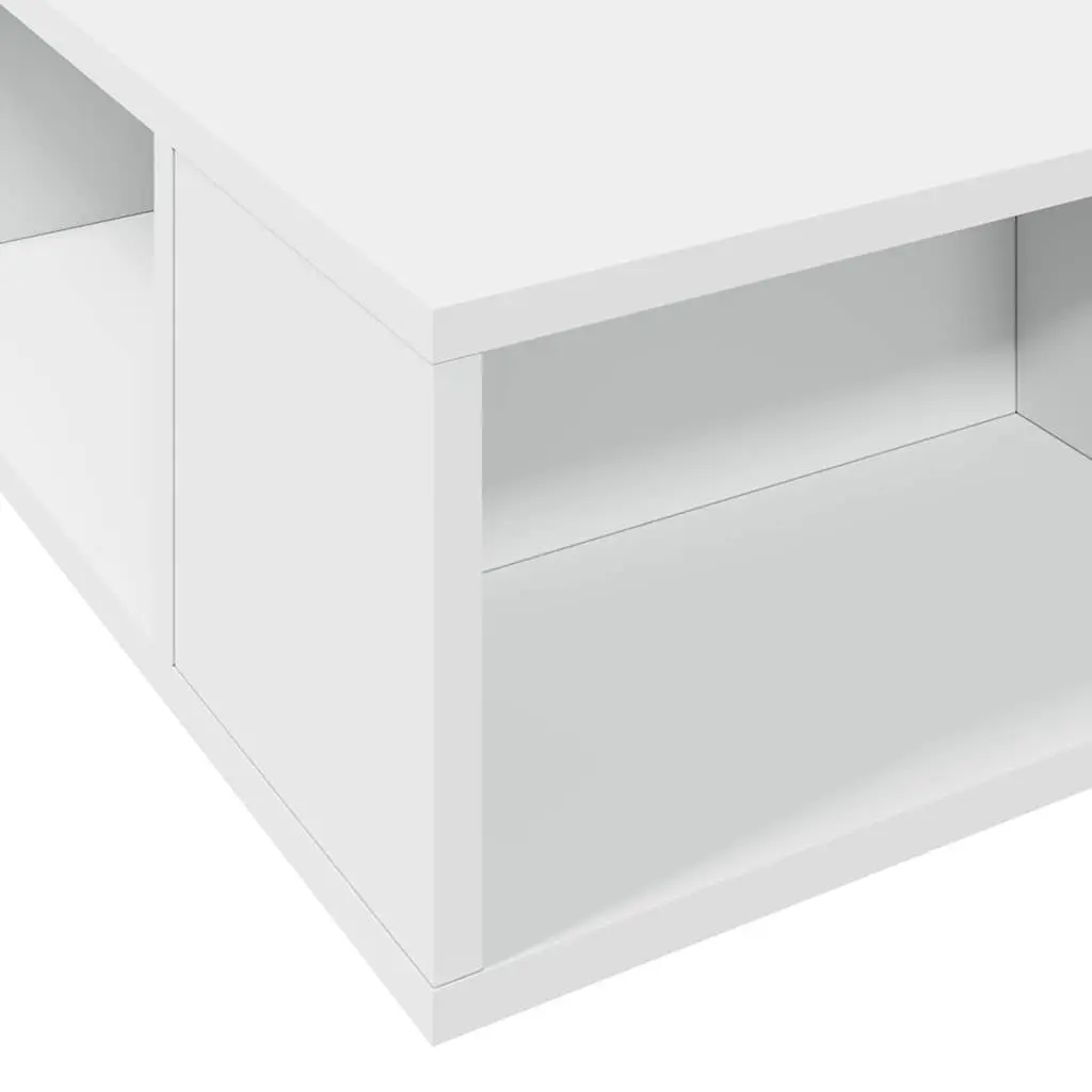 White Bed Frame with Storage Compartment 135x190 cm