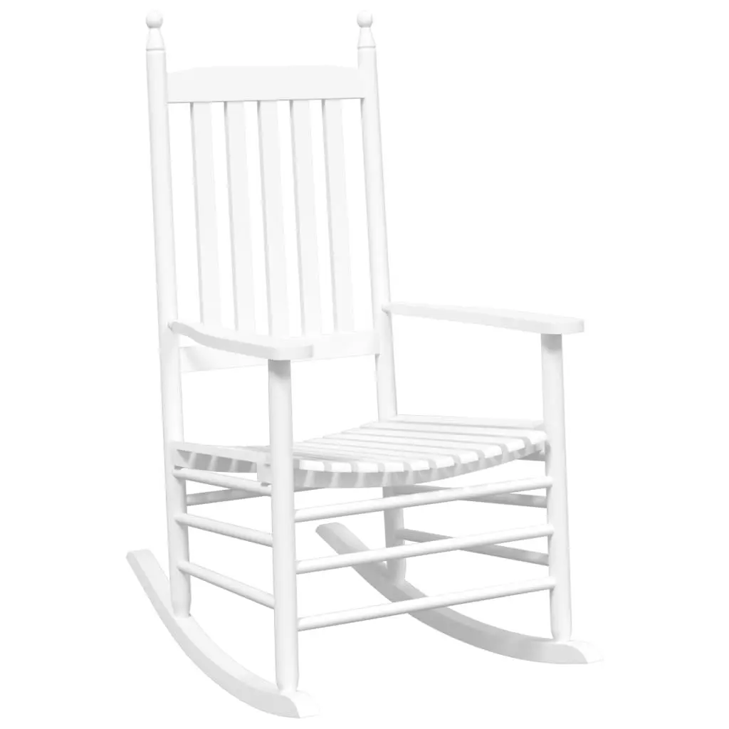 Rocking Chair with Foldable Side Table