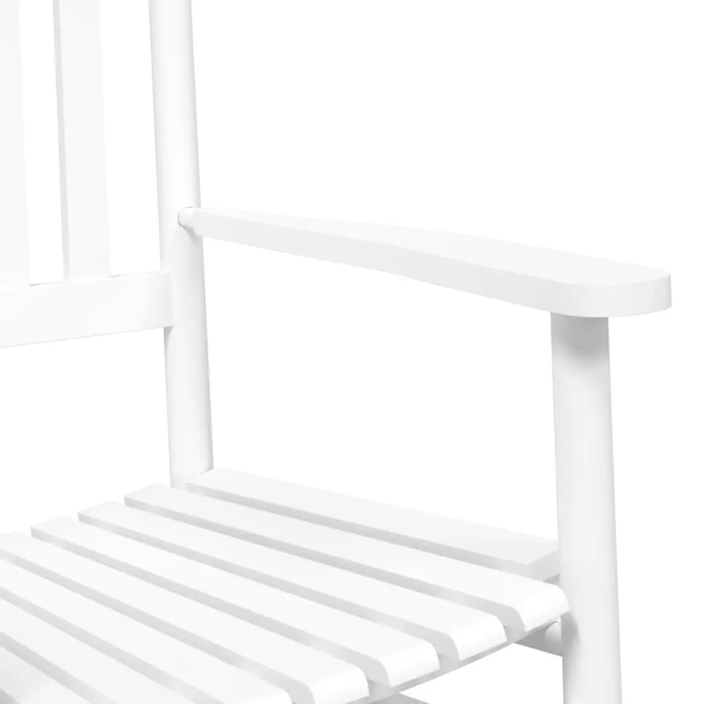 Rocking Chair with Foldable Side Table