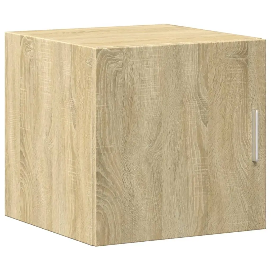 Slim Storage Cabinet Tall Engineered Wood Sonoma Oak Home Furniture Multipurpose