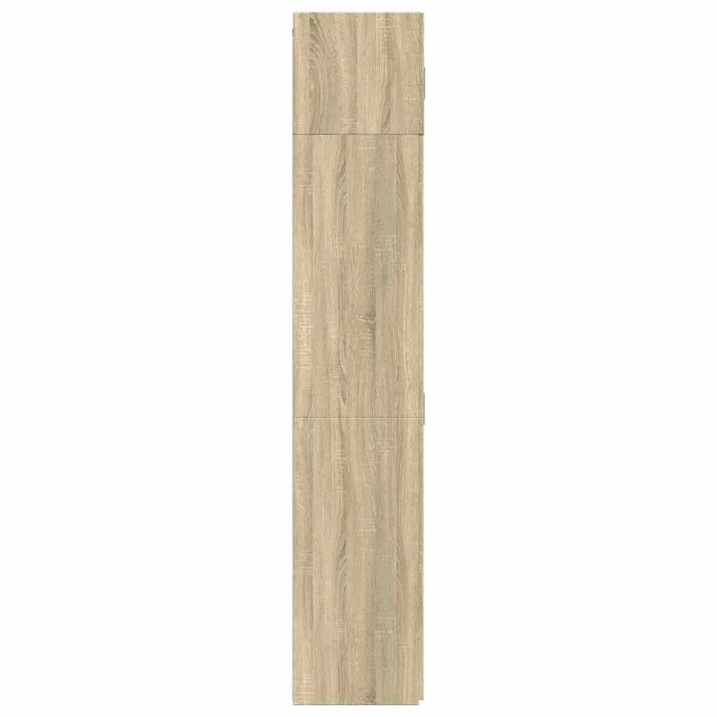 Storage Cabinet Tall Engineered Wood Brown Sonoma Oak Buffet Sideboards