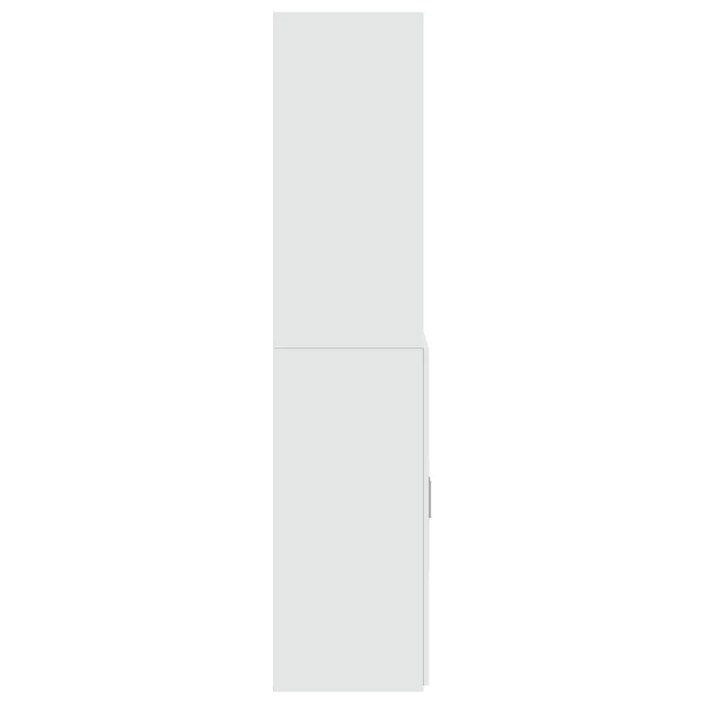 Highboard White 80x42.5x185cm Storage Cabinet Shelving Unit Engineered Wood