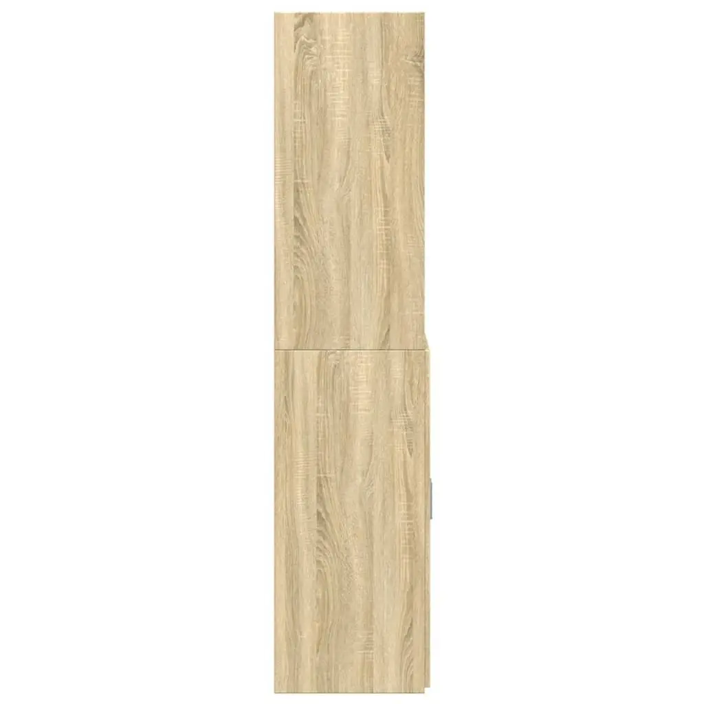 Highboard Brown Engineered Wood Storage Cabinet 80x42.5x185cm