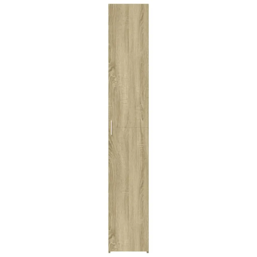 Storage Cabinet Highboard Brown Engineered Wood Multi Compartment 30x42.5x185cm