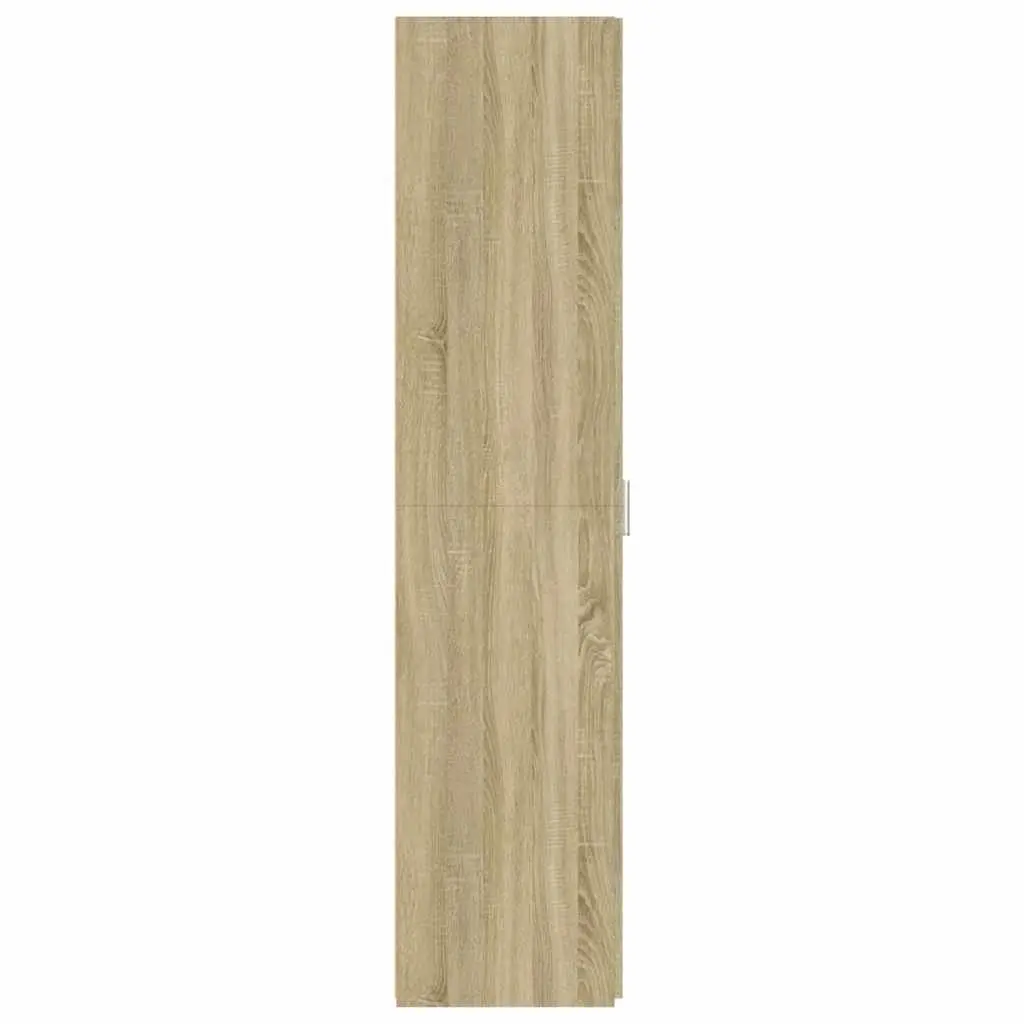 Storage Cabinet Highboard Brown Engineered Wood Multi Compartment 30x42.5x185cm