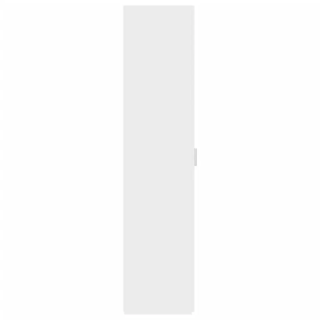 Engineered Wood Storage Cabinet White 50x42.5x185cm Highboard with Doors and Compartments