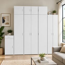 Elegant White Highboard Storage Cabinet for Versatile Use